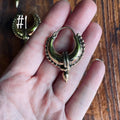 Tribal Chunky Hoop Earrings