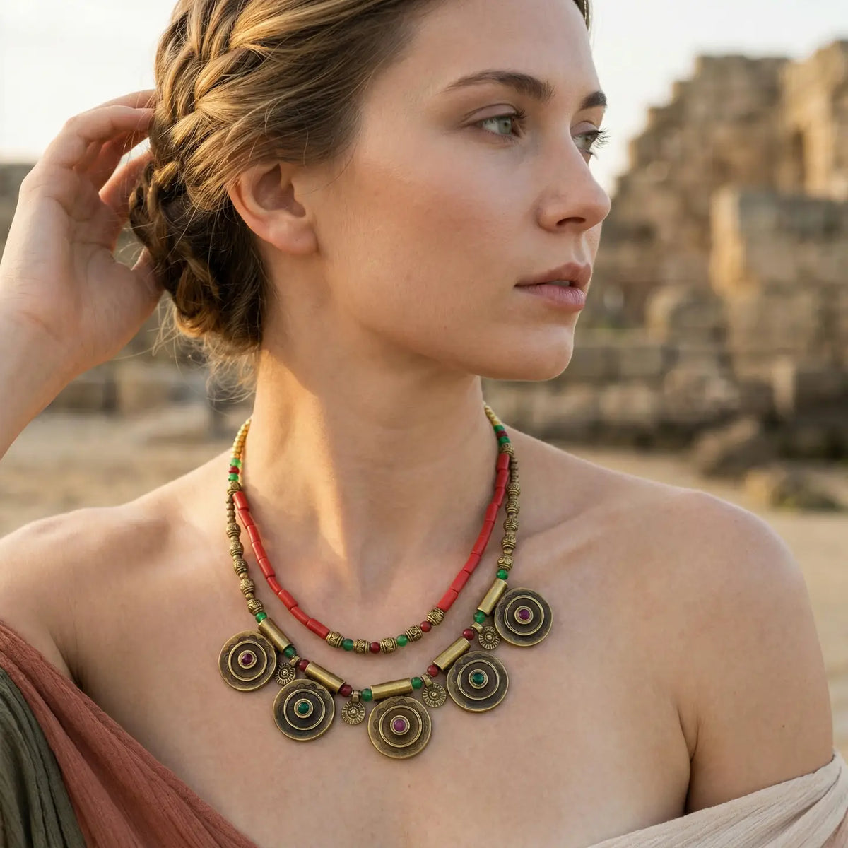 Bohemian Tribal Beaded Necklace