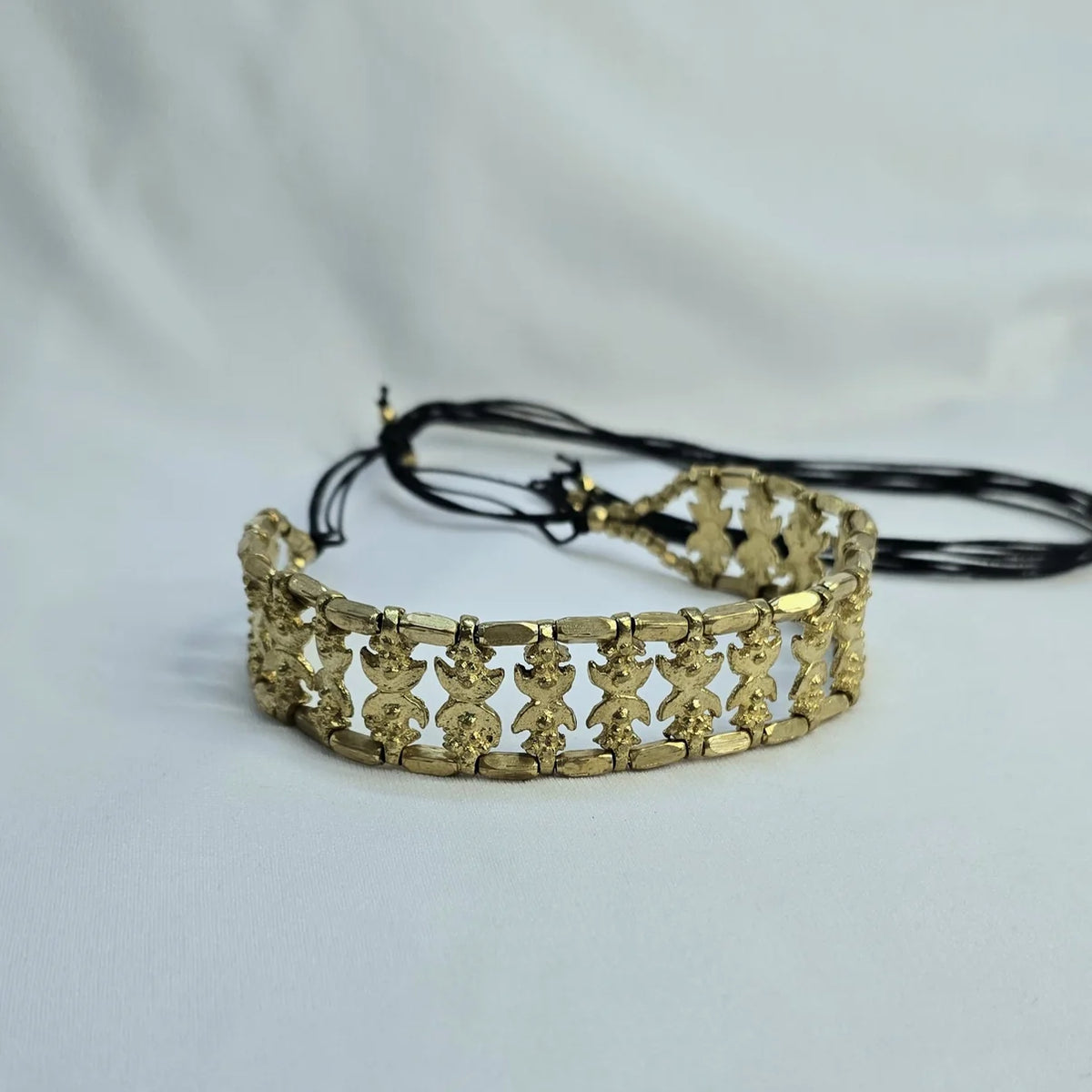 Bold brass elegance choker
