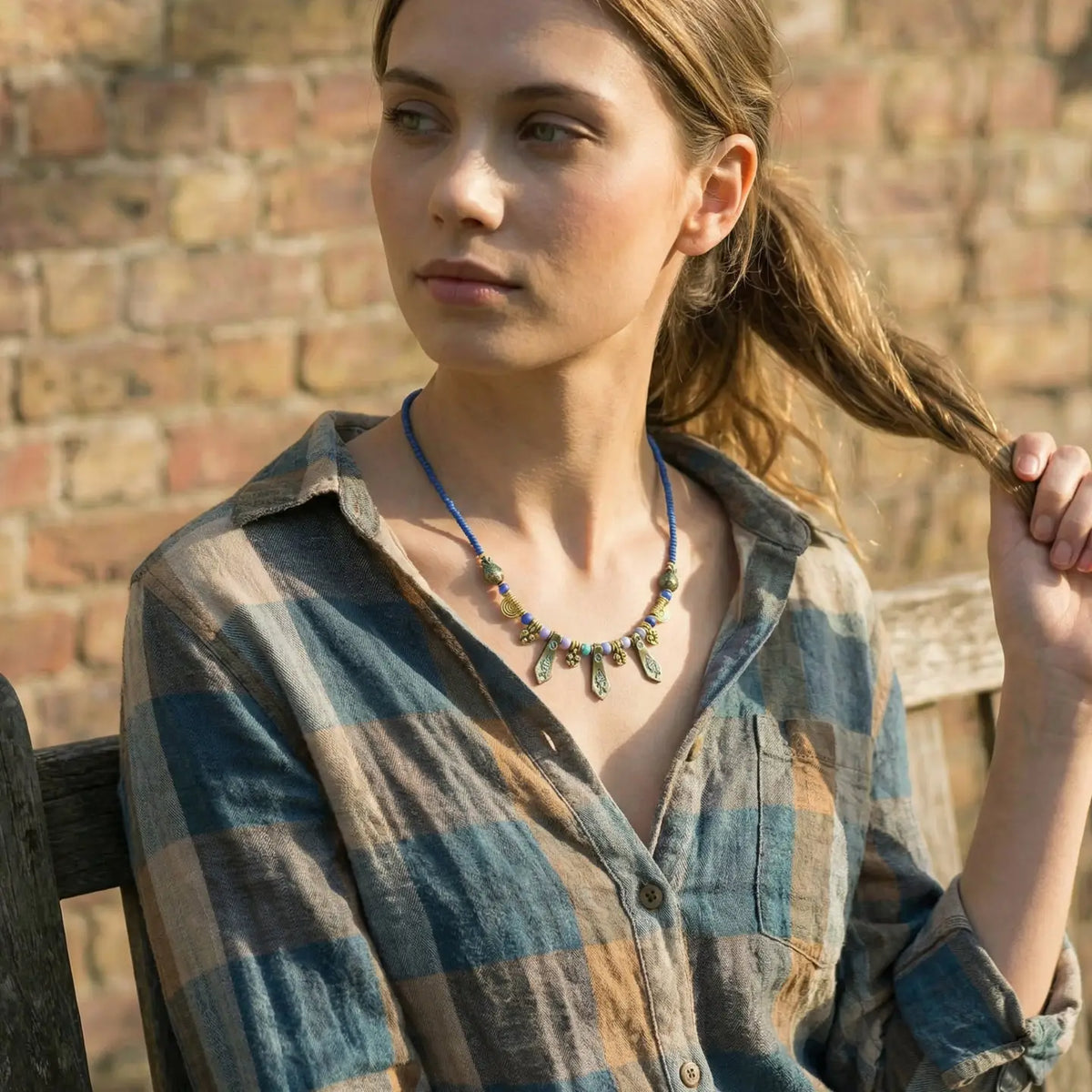 Boho Fish Charm Necklace