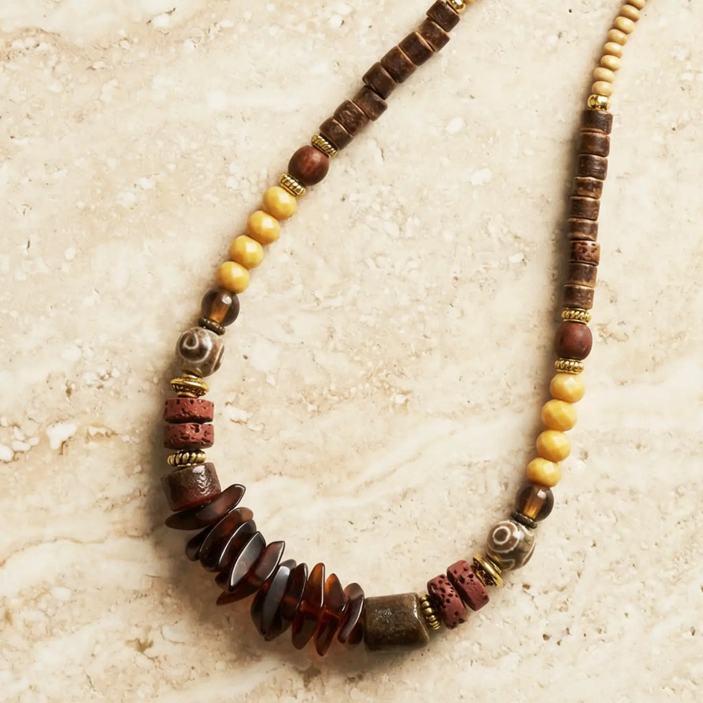Earthy Beaded Necklace