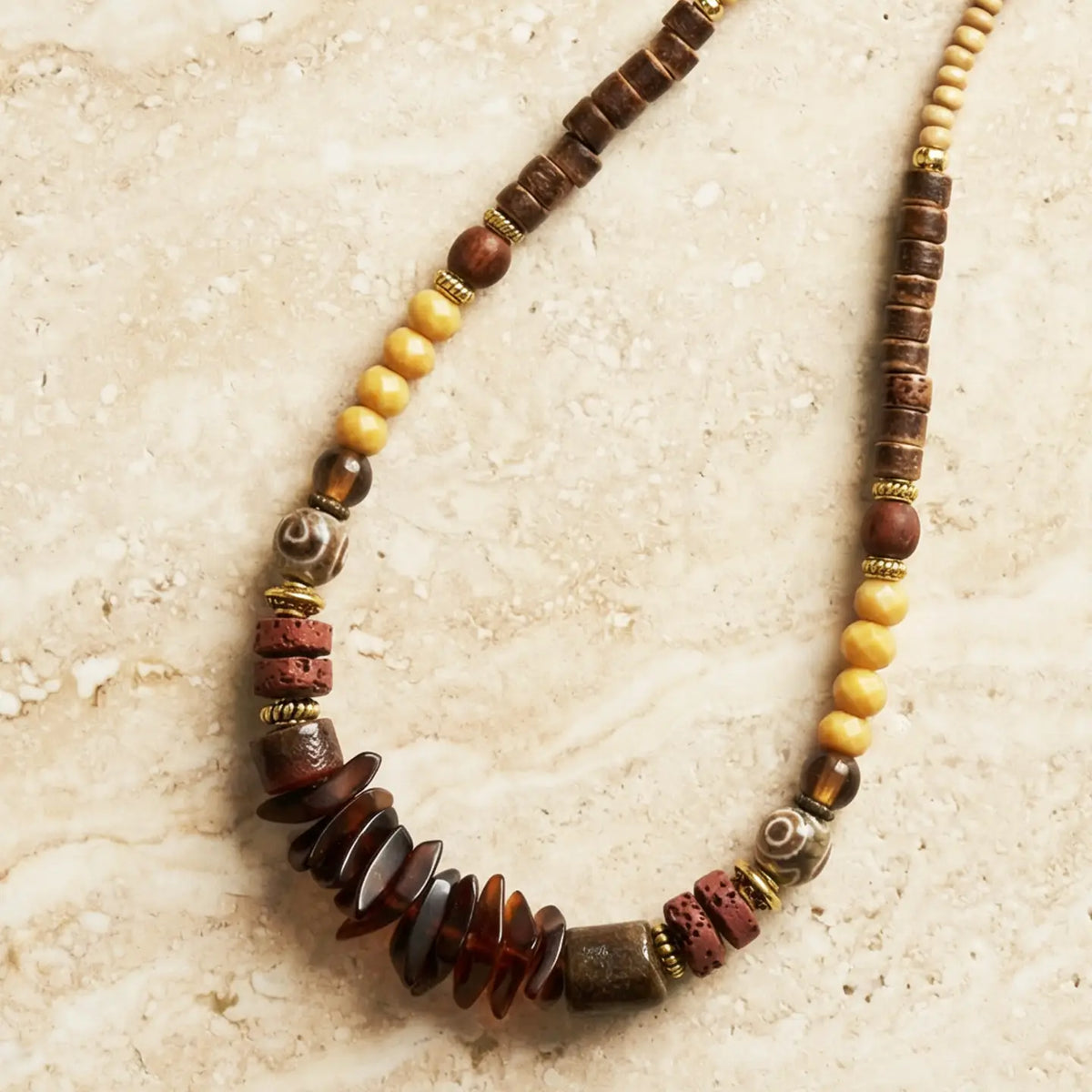 Earthy Beaded Necklace