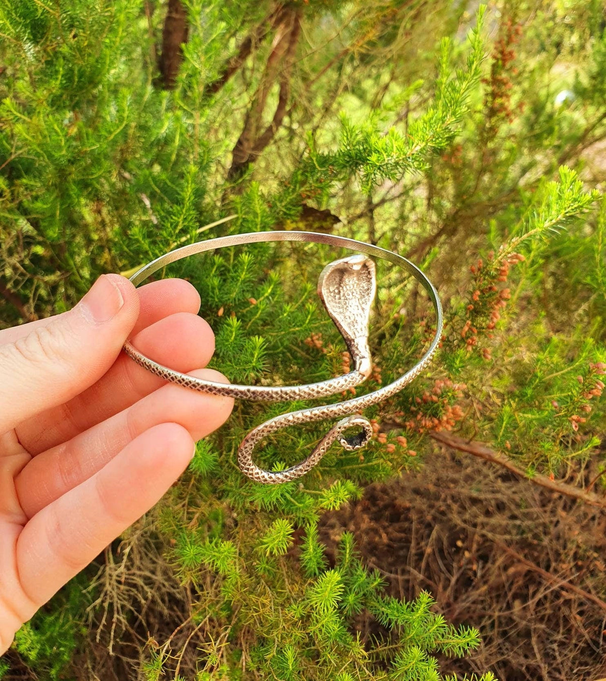 Silver Snake Arm Bracelet