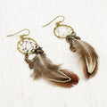 Dreamcatcher & Feather Earrings