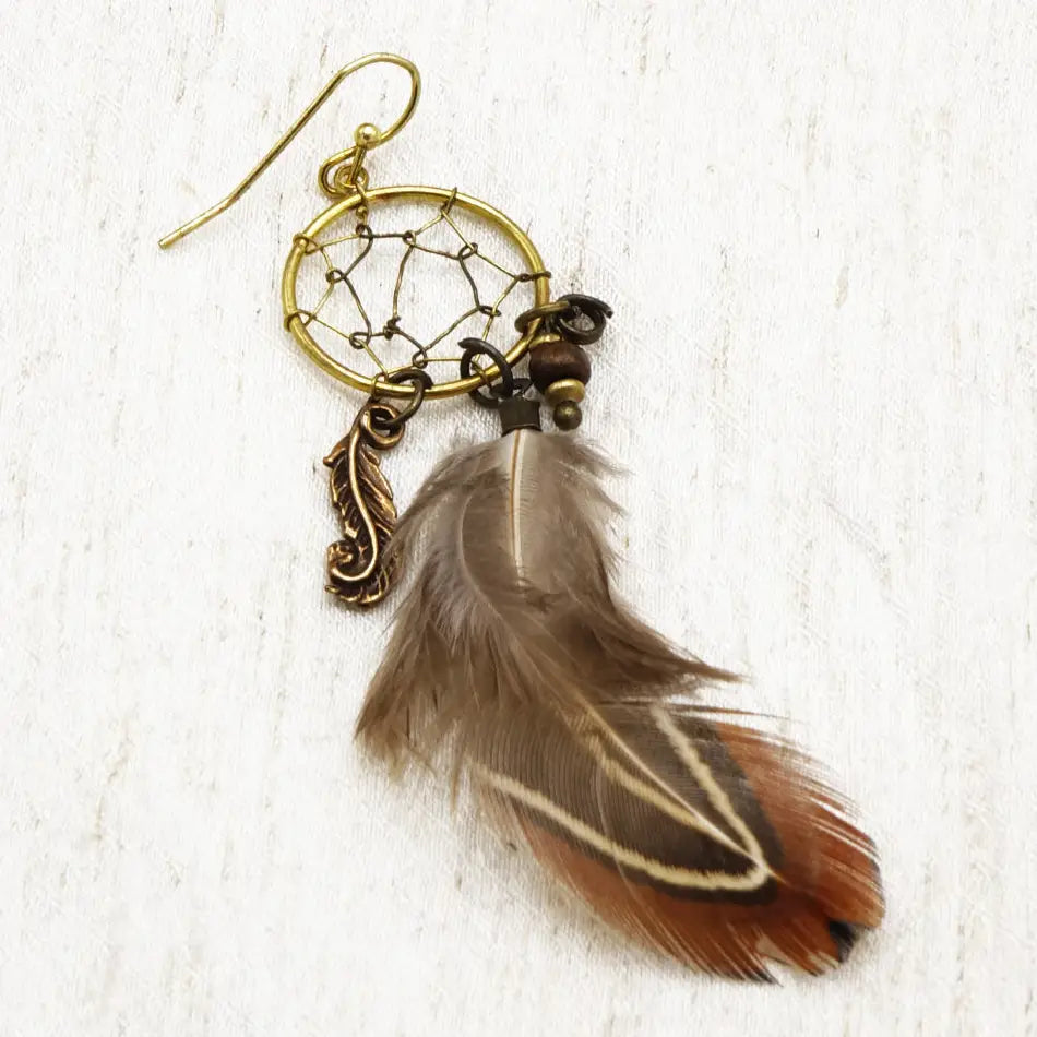 Dreamcatcher & Feather Earrings