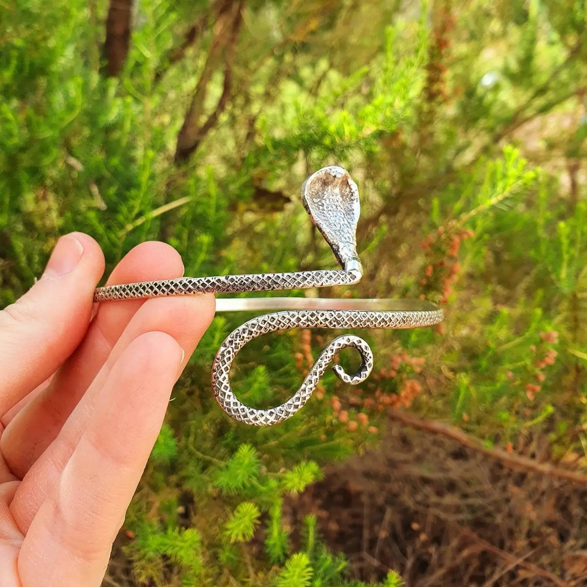 Silver Snake Arm Bracelet