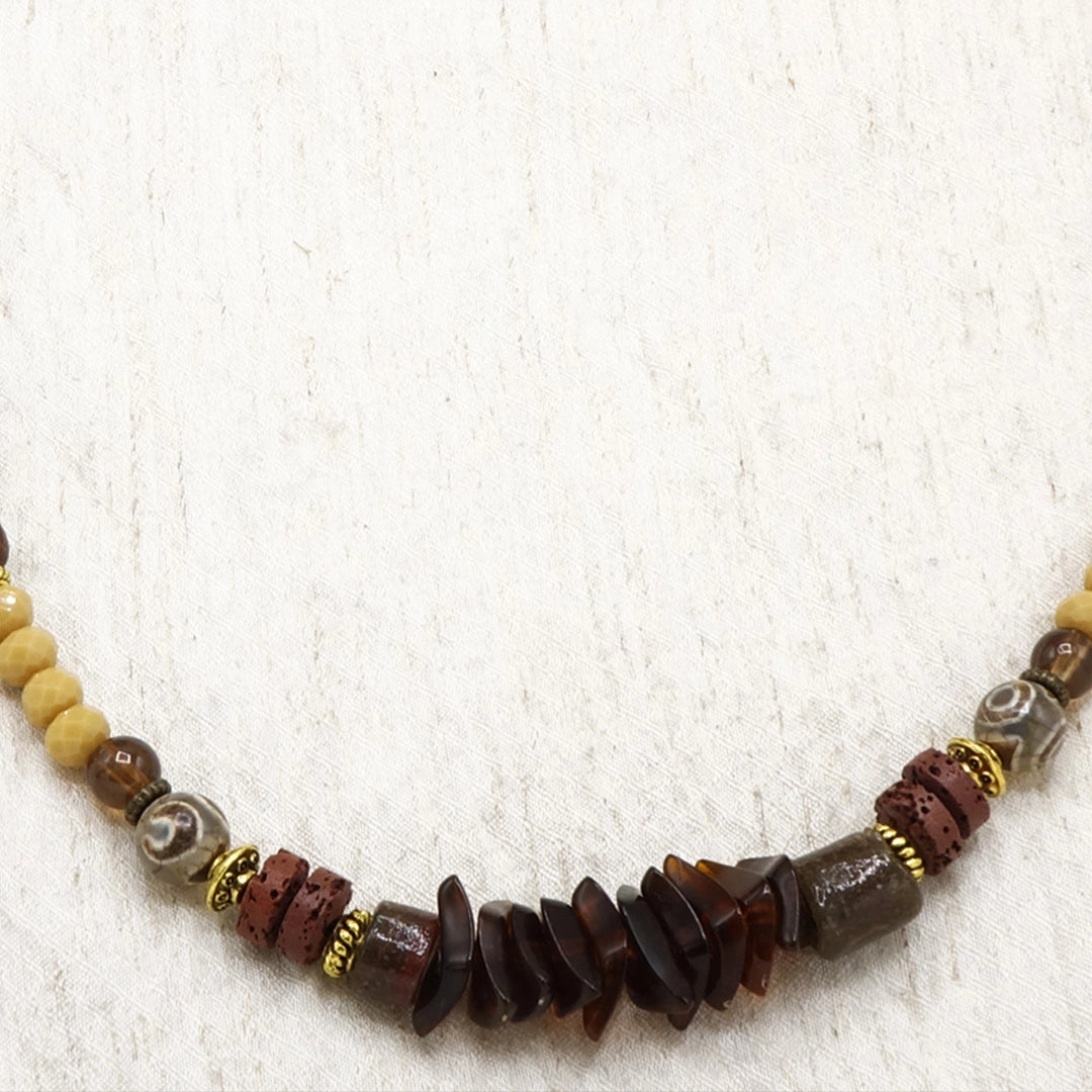 Earthy Beaded Necklace