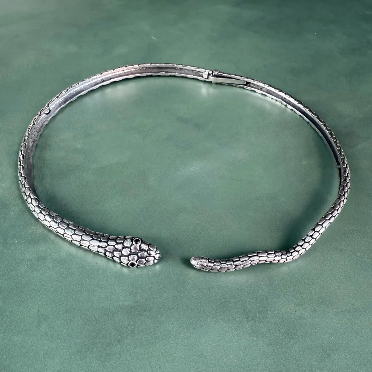 Snake Silver Choker Serpent Necklace