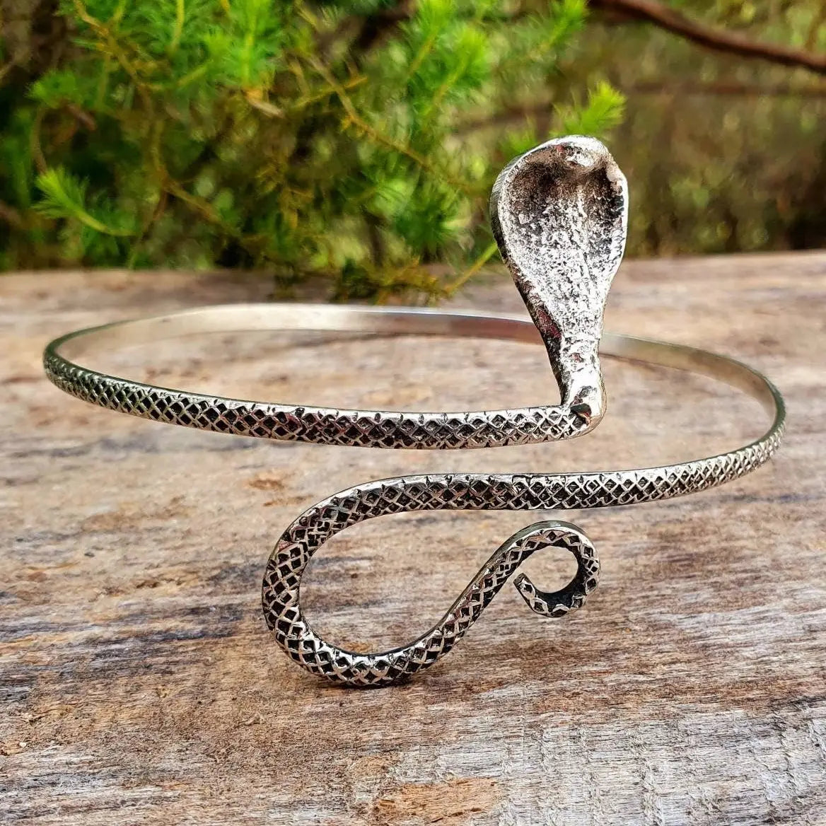 Silver Snake Arm Bracelet