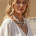 Beaded Cowrie Shell Necklace