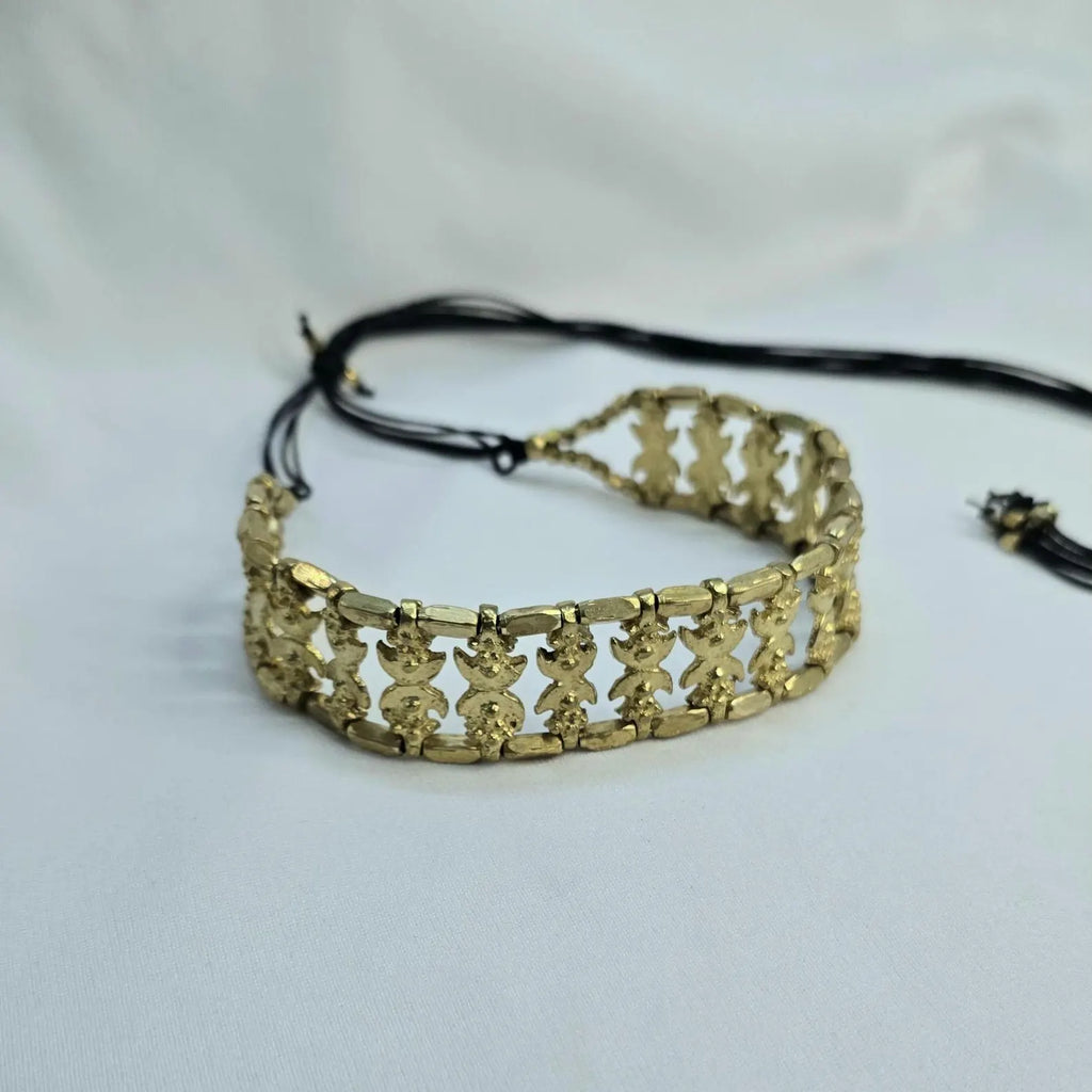 Modern Boho Style Statement Choker Necklace: Vintage Style Collar, Gift for her