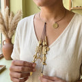 Hansli Necklace With Brass Charms